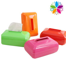 Colorful Rectangle Plastic Tissue Case (ZJH010)